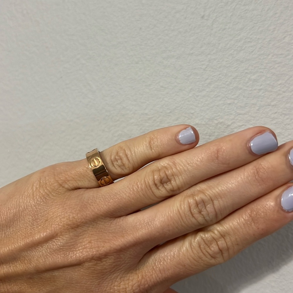 rose gold luv ring 🤍 size 6